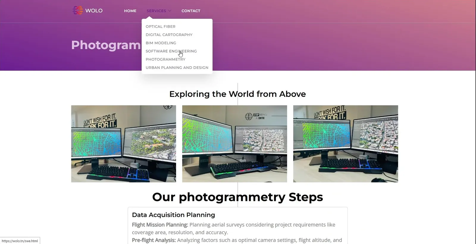 Photogrammetry service page